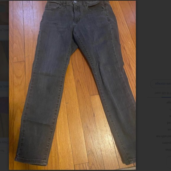 Gray/Charcoal High Rise Skinny Jeans - Picture 1 of 2